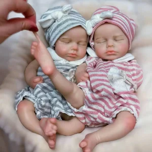 Saskia Full Body Soft Silicone 13-Inch Reborn Doll - Lovely Loulou