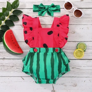 Summer Infant Newborn Baby Girls Boys Bodysuit Outfits